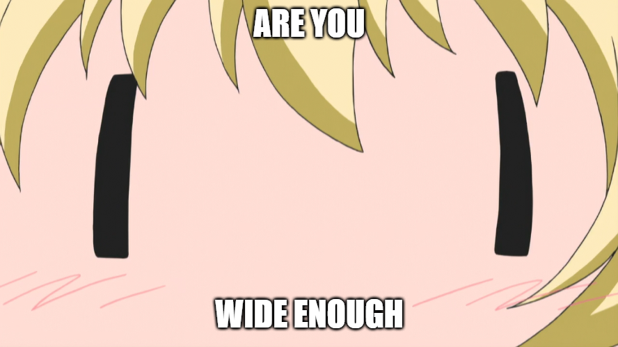 JohnnyboySP's tweet photo. Wide Warriors

The time has come for us to continue the crusade for wideness!! https://t.co/bVde4LpkVD