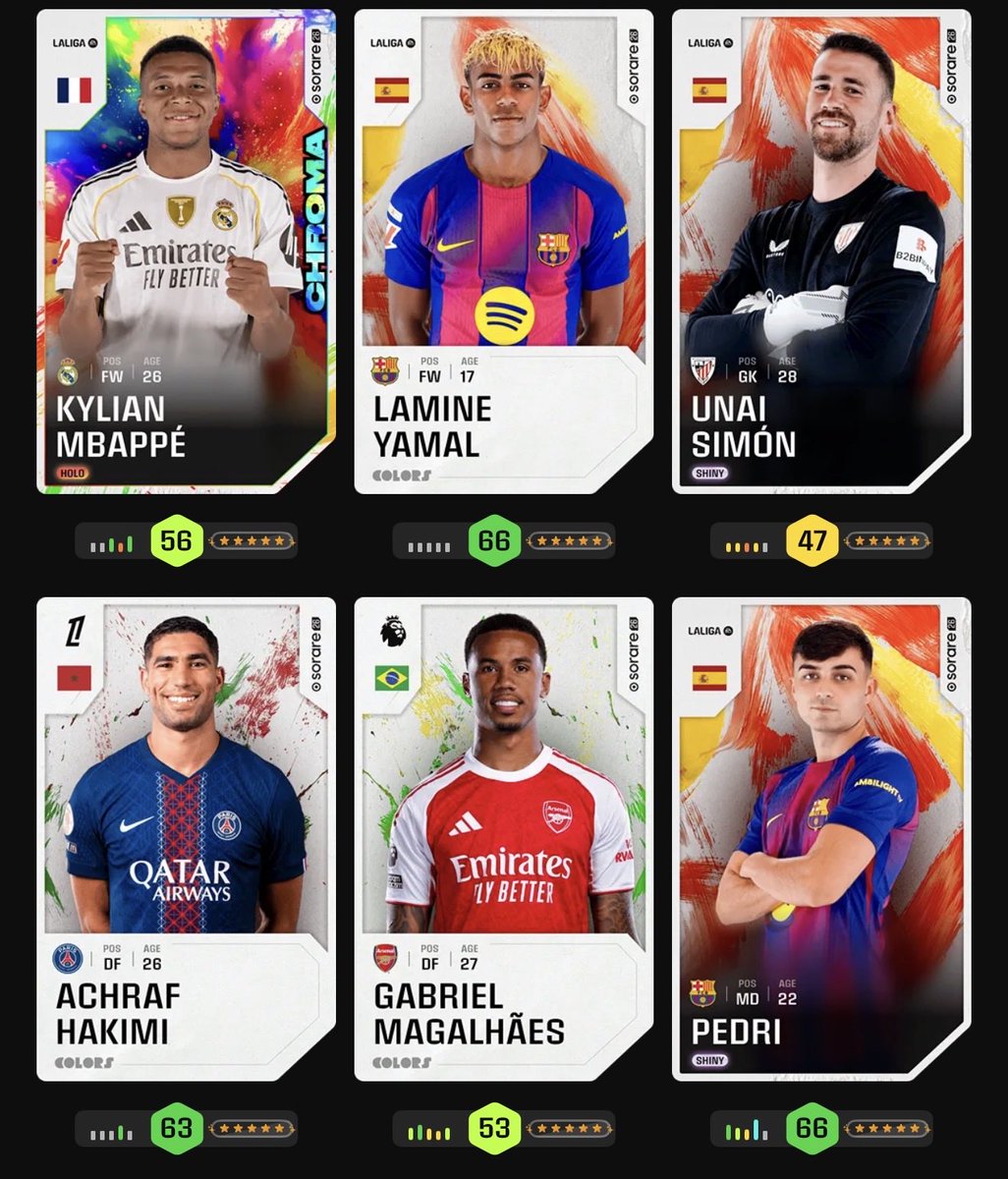 AstroChips77's tweet photo. If you’re looking for an active sorare colors set squad, then here is a code.  

SQD-EMSQJC 

Will be kicking players who don’t have a decent collection or aren’t active on #sorare in general!  So only join if you’re going to play every leg #colors!  See some of my recent pulls: https://t.co/6vKYzvlWJm