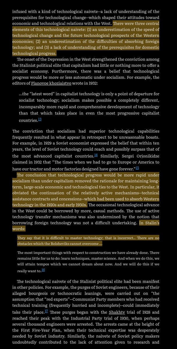 AngelKastS's tweet photo. @austrosillyism Soviet growth was basically: make more, no matter how useful or needed. The whole reason the experiment lasted 70 years was a big stock of resources.

The whole productive drive was seeking "pride" in:
1) Pleasing statisticians.
2) Give "big numbers" to high ranking bureaucrats. https://t.co/TyzufOxB8D