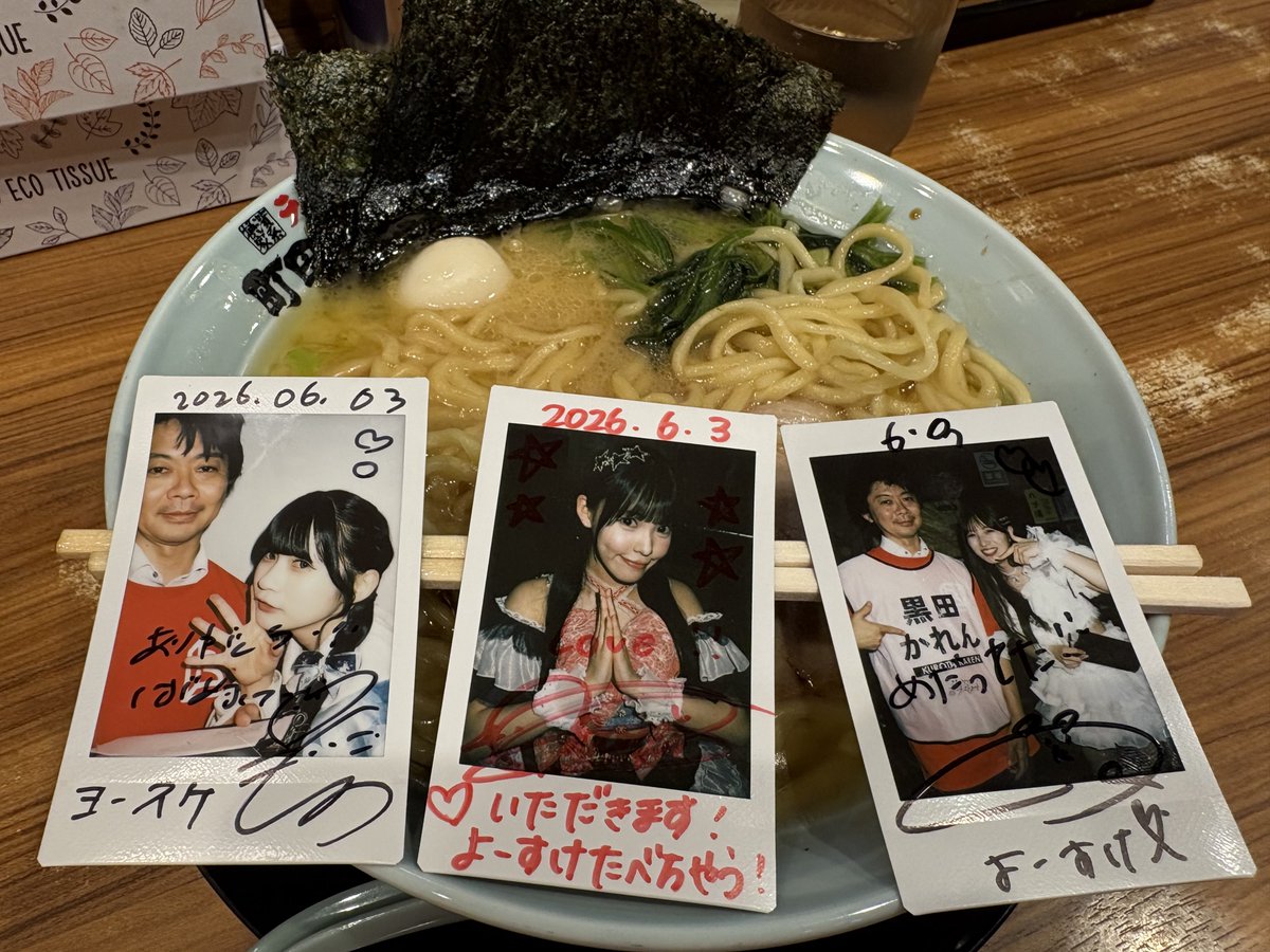 激アツ4マンで、4グループでチェキ撮りたかったけど回り切れず時間切れ