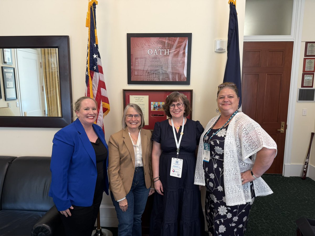 RepMMM's tweet photo. Nice meeting with the National Association of Women Business Owners and Women Impacting Public Policy to discuss support for women-owned micro businesses. 

We discussed increasing access to capital for women-owned small businesses and the growing role of AI, including both the opportunities and challenges it presents as Iowa businesses continue to grow and innovate.