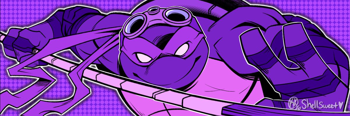 Shellsweeet's tweet photo. Donatello Banner! #TMNT
(Please credit me if you use this!) https://t.co/zfRjLwlxdy
