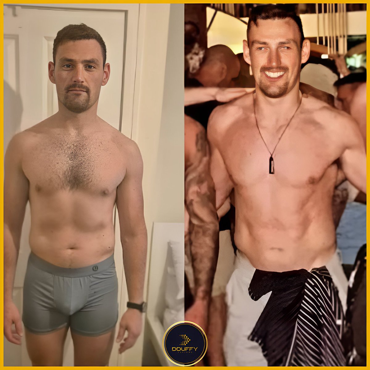 DDuff646's tweet photo. If you actually lock in for 8 weeks, you can make serious progress.

90kg on the left.
85kg on the right.

Owen’s goal was simple.
Get lean for Ibiza in 8 weeks.

He was already training before starting.
Gym sessions were being done.
Effort was there.

The issue was the structure around it.

Calories were too high.
Cardio wasn’t consistent.
Hunger would kick in during diets and things would fall off.

So we tightened everything up.

4 gym sessions/week.
Some weeks included a Hyrox session.
Intermittent fasting to control hunger.
Calories set correctly.
Cardio structured properly.
Weekly check-ins for accountability.

All while managing a couple of hurling injuries along the way and still playing hurling 2 to 3 times/week most weeks.

That’s what happens when training effort finally has a proper plan behind it.

If you’ve been training consistently but still feel like your results should be better than they are, you probably don’t need more motivation.

You need structure and accountability.

DM me “READY” and I’ll send over the details, or tap the link in my bio🔗