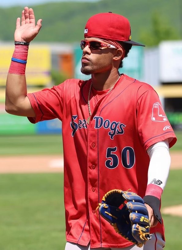 BOSSportsGordo's tweet photo. Franklin Arias is now a top 5 prospect in baseball, according to @BaseballAmerica:

4. Franklin Arias
43. Anthony Eyanson
88. Justin Gonzales

Kyson Witherspoon fell out of their top 100. https://t.co/aTLp5eT47Y