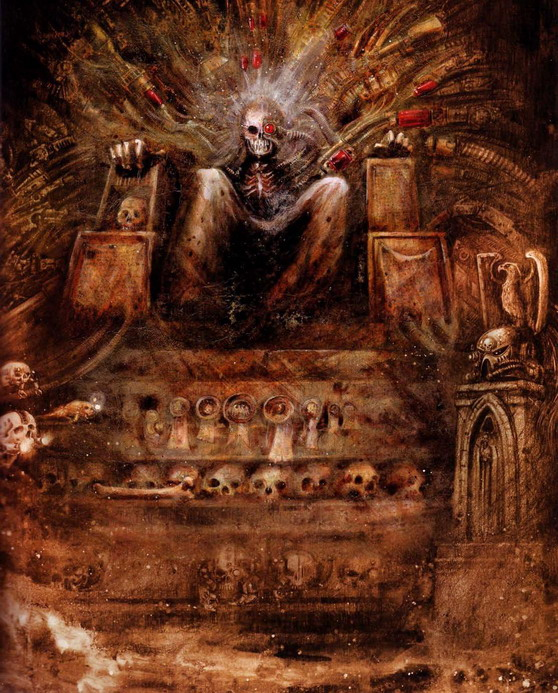 MattoManic's tweet photo. I remember first seeing the Emperor sat corpselike, atop the golden throne and falling into a deep curiosity about the world of 40k, which continues as a love to this day. So terribly sad to hear of the passing of John Blanche, who truly shaped that world through his art - RIP 🩷 https://t.co/3lwvF0AavH