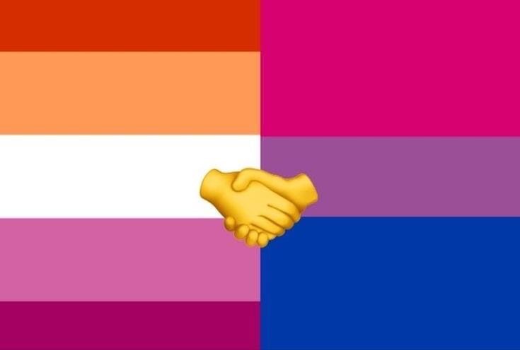 eusapatana's tweet photo. bisexuals get behind me #bi4les https://t.co/EobNlYmtrd