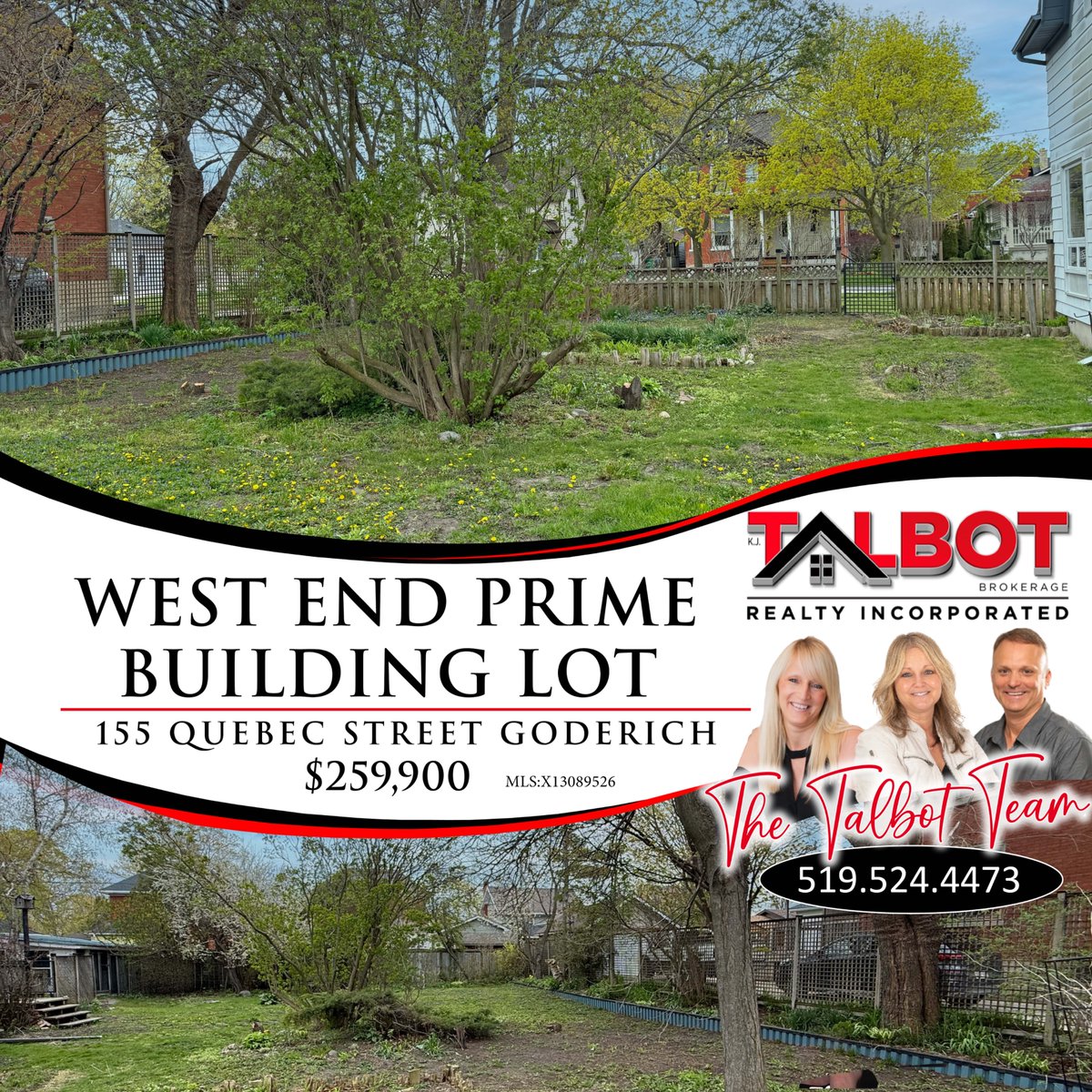 KJTalbotRealty's tweet photo. $259,900 - Build your dream home in beautiful Goderich and take advantage of today's buyer-friendly incentives. New construction may qualify for substantial HST rebates, making this an even more attractive opportunity. 
155 Quebec Street, GODERICH
https://t.co/16WSX4gfFS https://t.co/q4Po6HVsAK