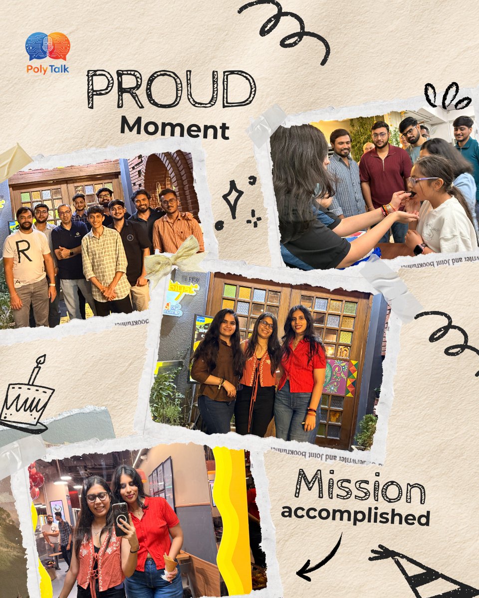 _Polytalk_'s tweet photo. A small throwback to a big milestone. ✨

PolyTalk officially launched on May 28,  We took a moment to celebrate the People, Effort and Vision behind it.

Here's to the journey ahead.

#PolyTalk #Celebreation #OpenSource #launchDay https://t.co/n7XzYjIgiU