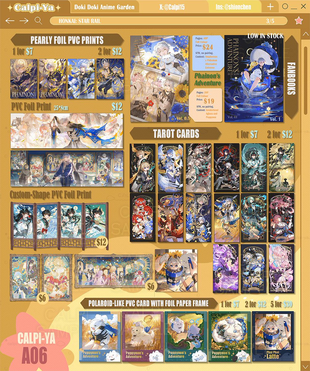 Calpi15's tweet photo. Catalogue 2/3 https://t.co/y01DsukOMF