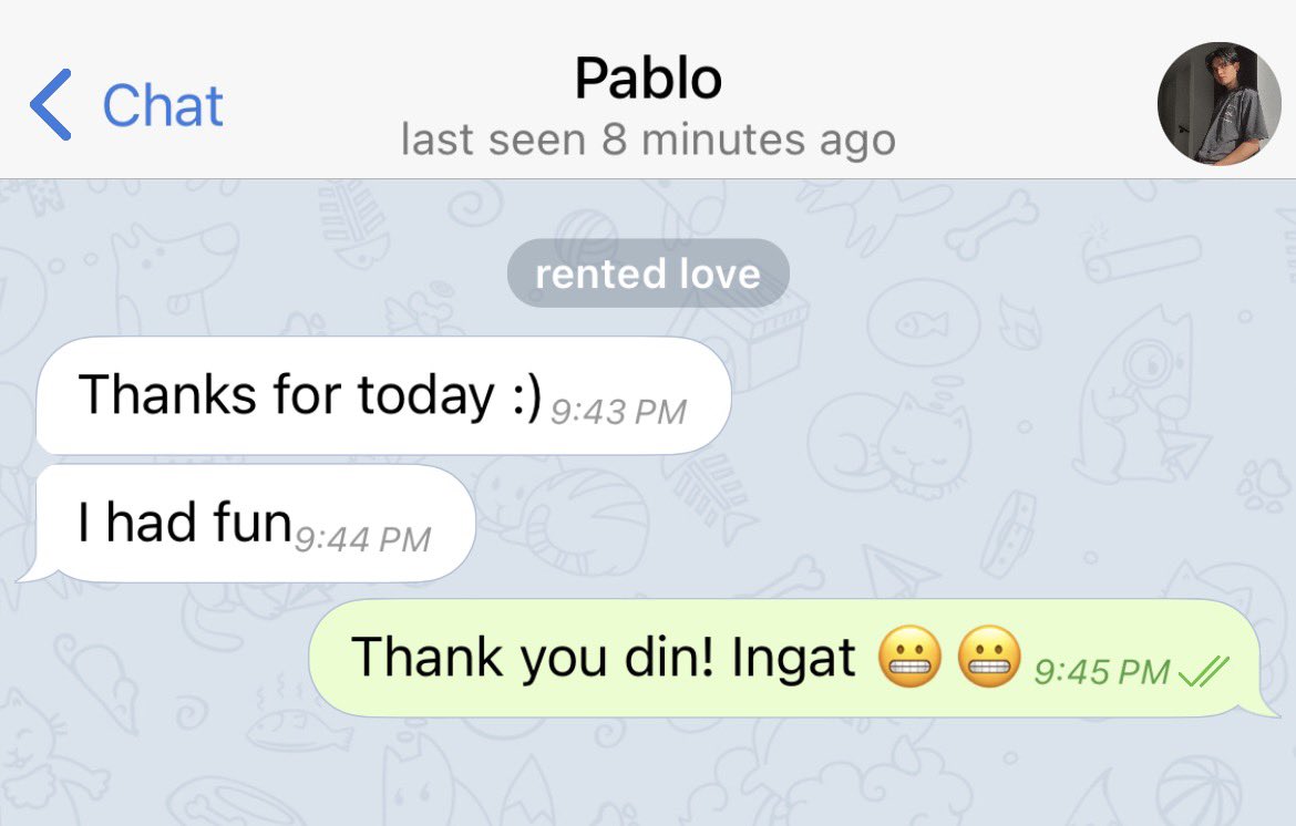 chixnijdd's tweet photo. rented love
a #stelljun au,

— au wherein Stell has never been in a relationship his whole life, so out of curiosity, he rents a boyfriend just to experience what being loved feels like. Pablo, on the other hand, sees it purely as a job, everything he does is part of the agreement and something he does for whoever rents him. All is well not until he starts catching feelings.