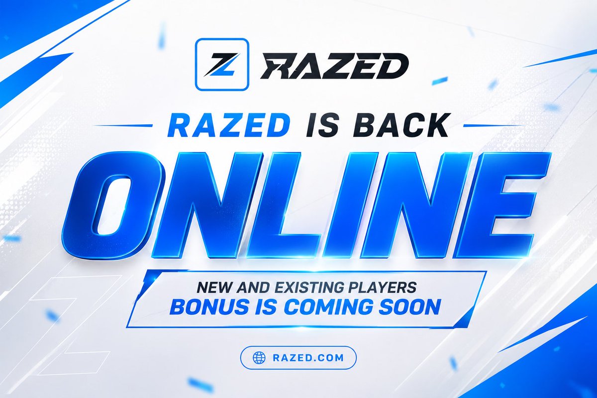 snipe_fun's tweet photo. @Razedcom Razed is back online with more exciting bonus for all players .

Time to tap in ,hopefully i win this so i can bet more 💙

Username : snip33 https://t.co/pucMP0uY6d