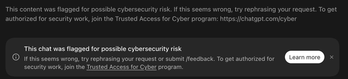 serkan_ozal's tweet photo. Yes, I have some crazy and radical ideas for @ironbee_ai, and I like to try unusual/crazy things, but, @OpenAI Codex, isn't it a bit much to consider this a cybersecurity risk? 😀 https://t.co/eMcsCswFjK