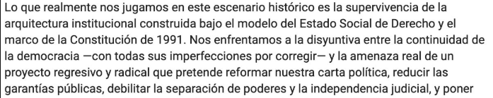 MaisAngel's tweet photo. Toda la razón a Cristina Nicholls y sus amigas del feminismo pop. En este párrafo nos explican perfectamente porque no votar por Cepeda. El proyecto que propone es una amenaza REAL a todo esto. Han dicho que sí buscan una Constituyente. El otro no. NI UN VOTO POR CEPEDA https://t.co/4UwFsNNo9I