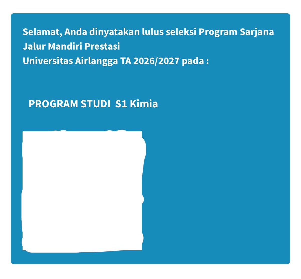 seva LOLOS UNAIR tweet media