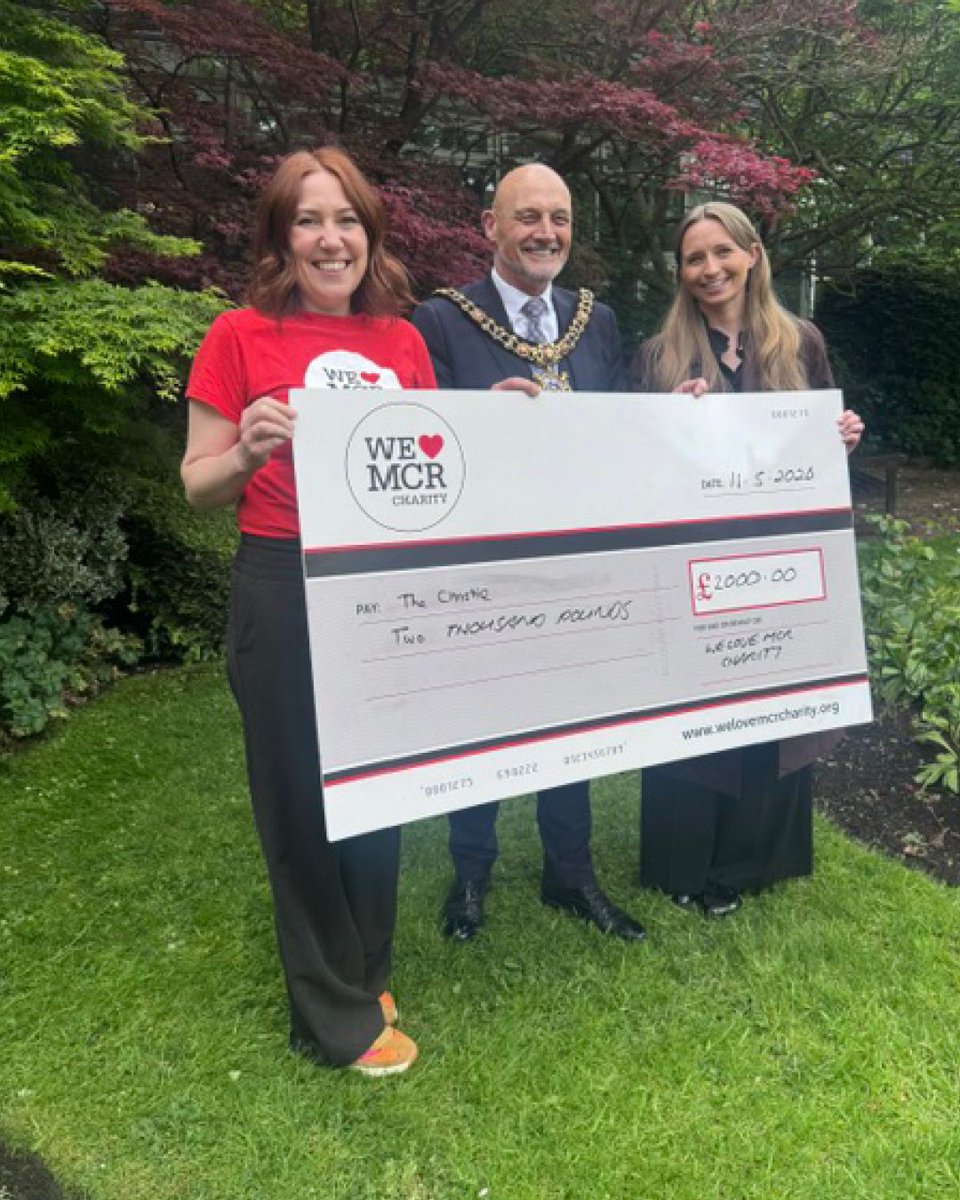 MCR_Charity's tweet photo. Each year, our outgoing Chair has £10k to award to causes he has encountered during his mayoral year. Councillor Carmine shares his allocation across the Alzheimer's Society, Royal MCR Children's Hospital, Christie's, Francis House Children's Hospice and Wood Street Mission. https://t.co/CnEBBCZq0N