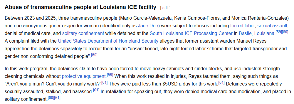 magicspeedwagon's tweet photo. what this user tries to erase (among other things). things as recent as treatment of trans men held in detention by ICE https://t.co/N3qZRbGRPk