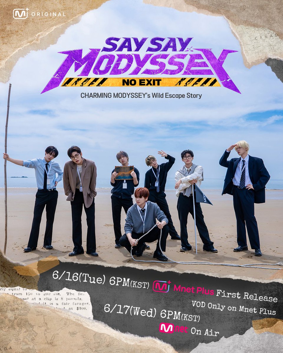 mnetplus_og's tweet photo. [#MnetPlus_Original/#SAYSAYMODYSSEY]

"It's not over till it's over"
Now back, stronger than ever!

Amid the endless unpredictable scenarios unfolds
the fierce battle of the 'C-F7’ MODYSSEY aiming for the top of the K-POP scene!

The first platform to watch <SAY SAY MODYSSEY : NO EXIT>
𝐌𝐧𝐞𝐭 𝐏𝐥𝐮𝐬 👉 https://t.co/CIAmT4fC7f 

<SAY SAY MODYSSEY : NO EXIT>
📍 Premiere June 16 (Tue) 6PM (KST) on Mnet Plus!
📍 VOD Only on Mnet Plus
📺 June 17 (Wed) 6PM (KST) on Mnet Premiere

=
[#MnetPlus_Original/#쎄쎄모]

“끝날 때까지 끝난 게 아니다”
더욱 강력하게 업그레이드 되어 돌아왔다!

끝없이 몰아치는 예측 불가 상황 속 
K-POP 씬 정상에 오르기 위한 ‘중남 F7’ MODYSSEY의 치열한 사투!

<SAY SAY MODYSSEY : NO EXIT> 가장 먼저 보는 곳, 
𝐌𝐧𝐞𝐭 𝐏𝐥𝐮𝐬 👉 https://t.co/CIAmT4fC7f 

<SAY SAY MODYSSEY : NO EXIT>
📍 6/16 (화) 저녁 6시 Mnet Plus 최초 공개
📍 VOD는 오직 Mnet Plus에서
📺  6/17 (수) 저녁 6시 Mnet 첫 방송

#MODYSSEY #모디세이
#SAYSAYMODYSSEY #쎄쎄모
#엠넷플러스오리지널 #Mnet #엠넷