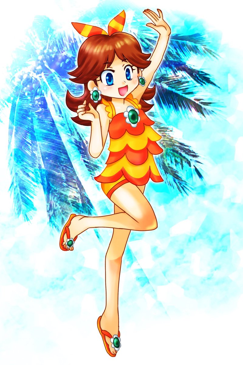 cute_camellia's tweet photo. これは過去絵のマリカツ水着🌼ちゃん

 #PrincessDaisy https://t.co/dfQuOoGTpt