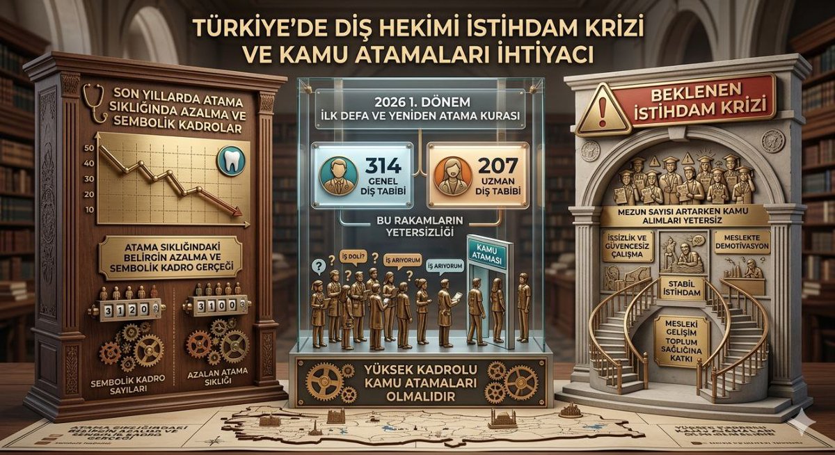 zlemtemir's tweet photo. Binlerce diş hekimi işsizlikle veya özel sektör sömürüsüyle boğuşurken atama sayıları sembolik düzeyde kalıyor. 20 bine yaklaşan hekimden sadece birkaçı kamuda yer bulabildi. Hak ettiğimiz kadroları istiyoruz. #RTEdenEczDişeAtama @RTErdogan @Akparti https://t.co/8GZaKLkxHh