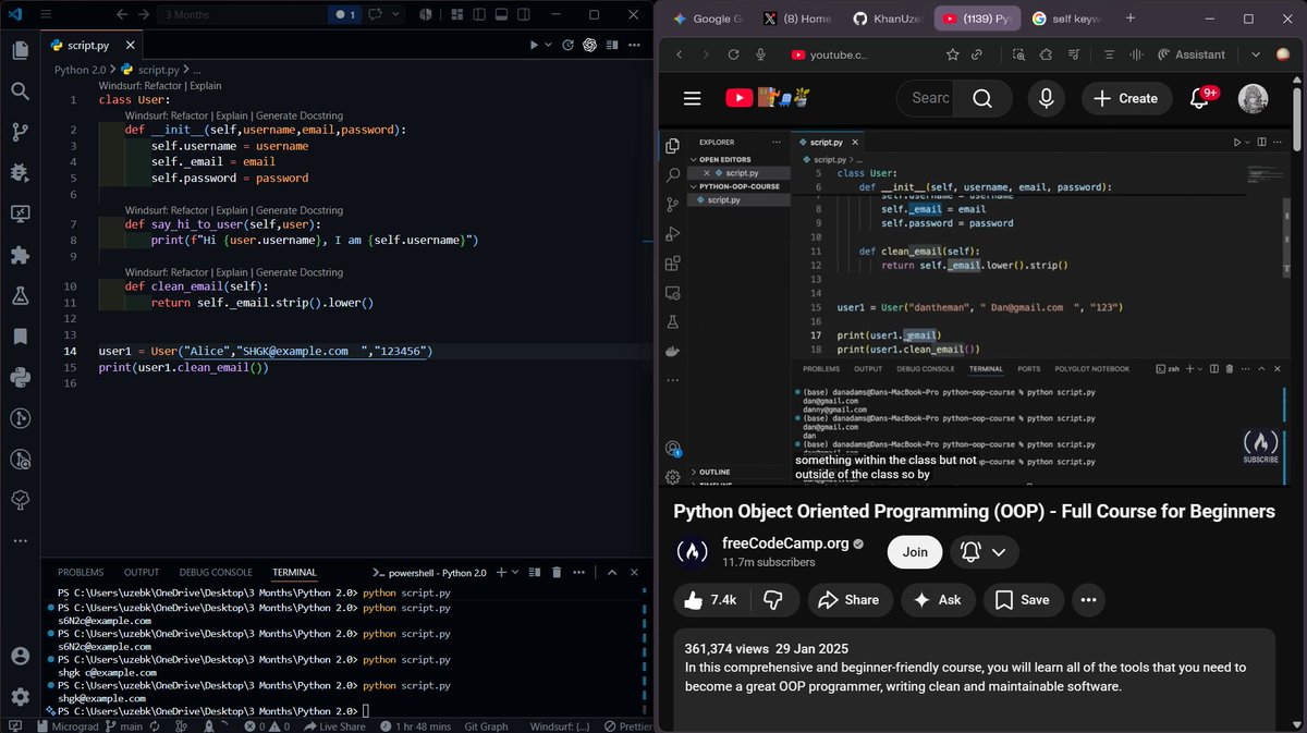 X_Ibyte's tweet photo. Day 2

Started Karpathy playlist,to get a better understanding of things under the hood 
1st video 30% done

More OOPs revision for backend stuff i am planning to do ahead

Also more on LLM from scratch,started more intiuative on it https://t.co/sU8tApsp4t