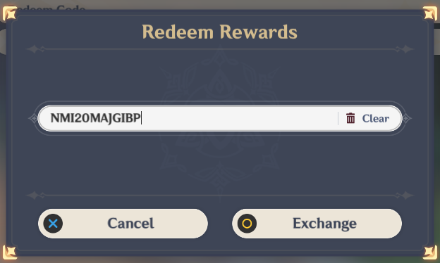 liamgm_'s tweet photo. Genshin Impact coupon redeem code / key :
NMI20MAJGIBP
YMYDW37VDO1B
CODENAMEK

other code:
MageNicolesPuzzle
PFY1S40I88T9
PSCA8NL4ZSPD
GENSHINGIFT

#GenshinImpact #原神 #Genshin https://t.co/1fGuzrgJTR