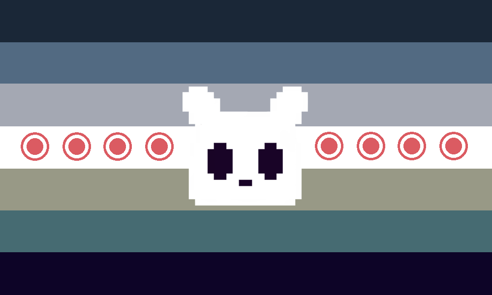 Scugcore's tweet photo. I made some rainworld slugcat xenogender flags..I hope this isn't stealing anyone's ideas (explanation in thread 🧵) #rainworld https://t.co/UEQpY2NxLf