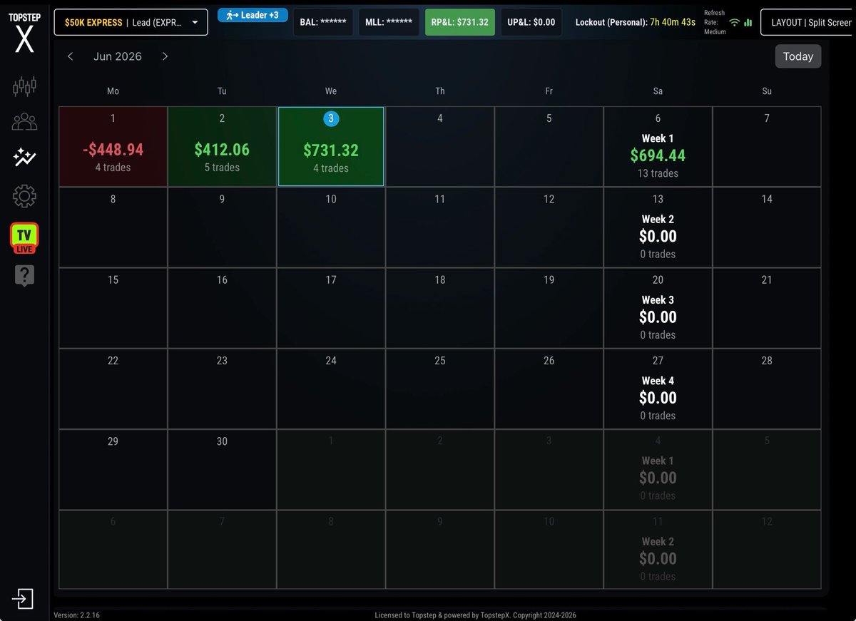 DeerSlayer0513's tweet photo. Another banger day from @JimmyFutures!!! I had a little bit of a rough start to the week but made it back plus some x4 XFAs! If you ain’t in the #ExtraOrdinaryTrading discord you’re missing out! https://t.co/SBwTCuIKrp https://t.co/J9BweopLg2