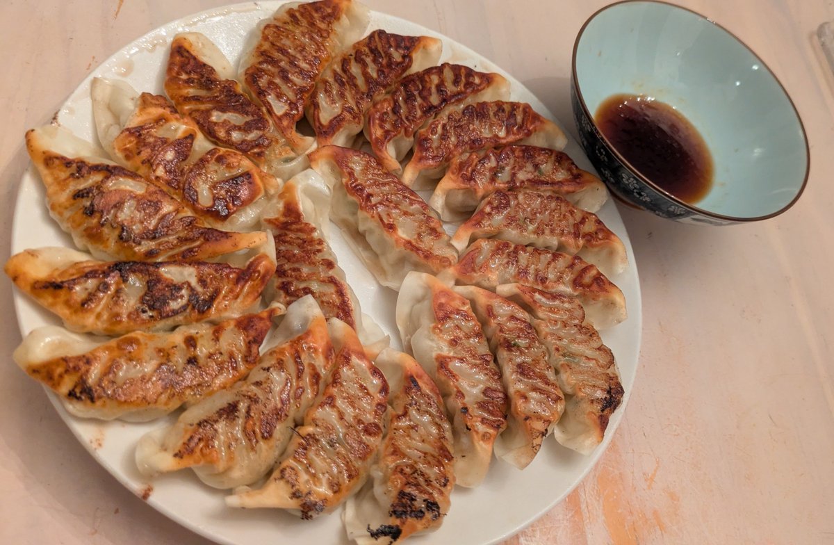 takahashilouie's tweet photo. 僕は世界一餃子を綺麗に焼ける男 https://t.co/ZUDwKGztyz