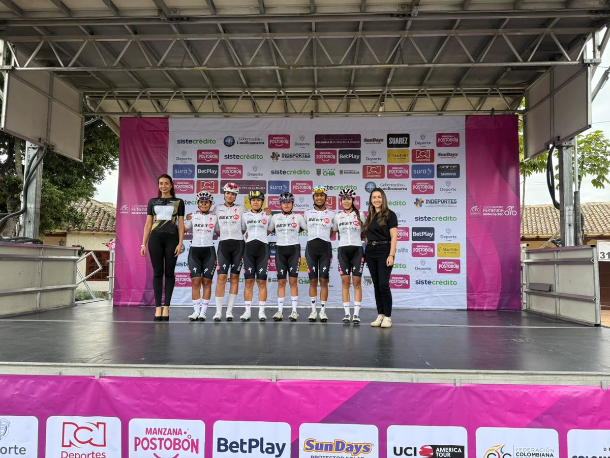 TeamBestPC's tweet photo. ¡Listas para dar guerra 💪🏽!

Hoy se disputará la segunda etapa de la #vueltaacolombiafemenina y nuestras guerreras lo van a dar todo.

#SomosUnaFamilia https://t.co/aP8AQTAeCW
