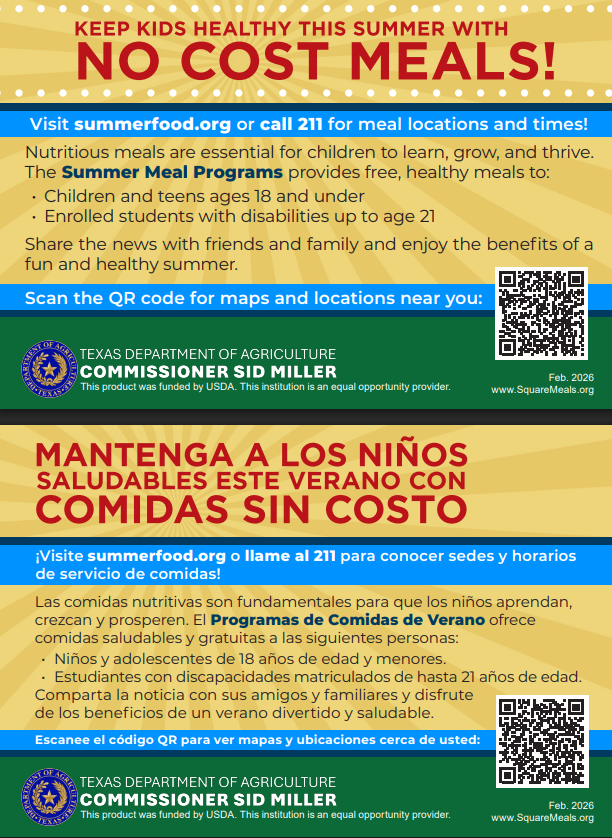 HumbleISD_FE's tweet photo. Humble ISD provides healthy breakfast and lunch meals at no cost for kids 18 and younger, and enrolled students up to 21 years old with disabilities, during the summer. No form of identification is required; kids simply need to show up. See fliers for more information. https://t.co/PqpXLLiwIb