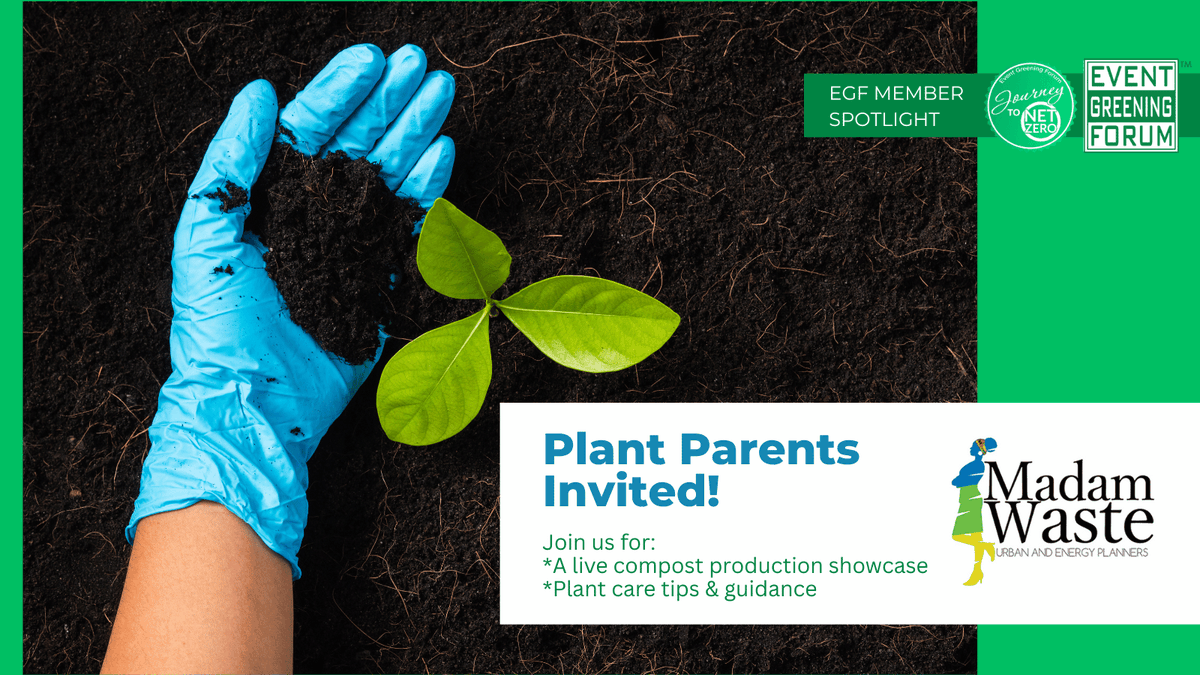 EventGreening's tweet photo. 🌱 Plant parents!

Our member Madam Waste is hosting a Plant Care Experience in Centurion.

🌿 Bring your own plant
🌿 Understand composting 
🌿 Learn about plant care 
🌿 Take home FREE compost

📅 13 June 2026
https://t.co/QUHZKIhhL9 

#Composting #Sustainability #PlantCare https://t.co/NDUGEfb3P2