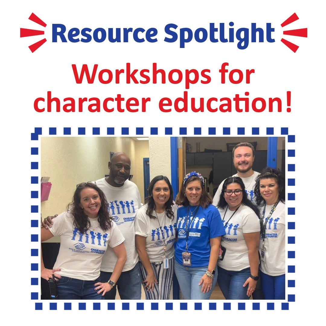 CHARACTERCOUNTS's tweet photo. Check out our menu of workshops to learn how we can help you with your character education efforts. 😁💙

🔗: https://t.co/CcAUuTAuKO

#CHARACTERCOUNTS! #SixPillars #TeacherResources https://t.co/5Rr6YBOPFG