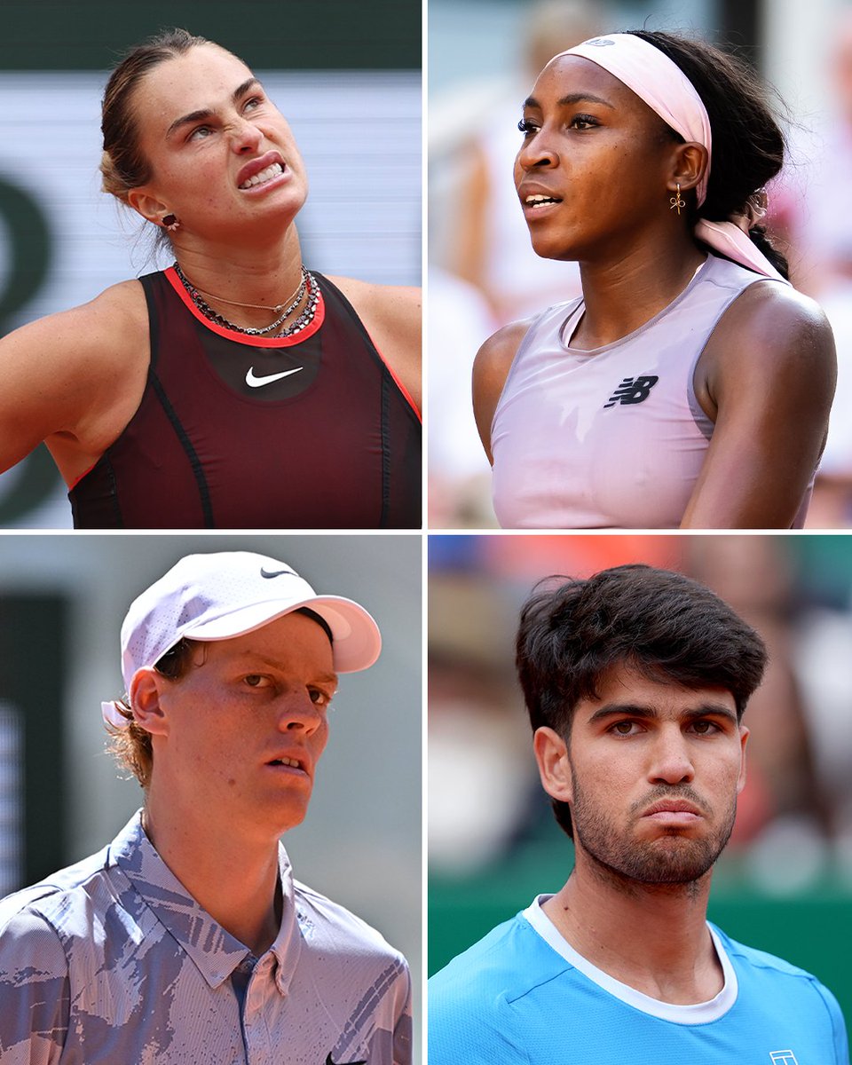 espn's tweet photo. ANOTHER UPSET AT THE FRENCH OPEN! 😱

With World No. 1 Aryna Sabalenka's loss, there will be no former major champion left in both the men's or women's semifinal.

The last major when that happened was the 1977 French Open. https://t.co/Tnr0I5ZzgX