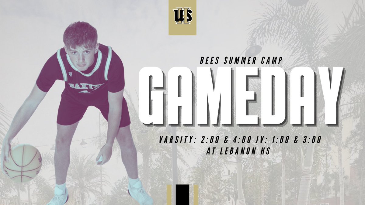 uppermanhoops's tweet photo. First slate of summer games for the Bees this afternoon. Let’s go! #GoldStateOfMind 🐝 🏄‍♂️ https://t.co/XkSvkbuC9r