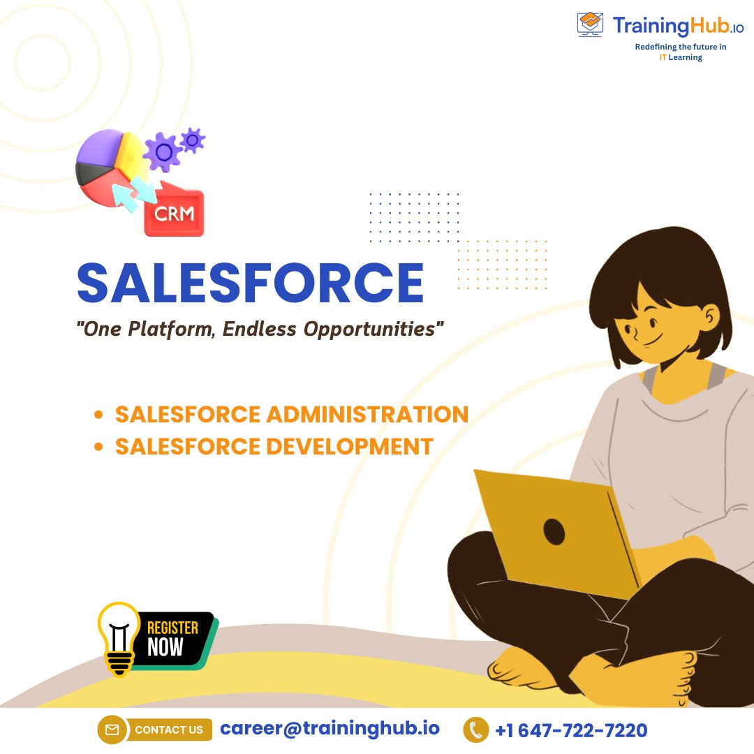 TrainingHubCAN's tweet photo. 🌟 Advance Your Career with Salesforce TrainingGain in-demand skills in Salesforce Administration and Salesforce Development through expert-led, hands-on training at TrainingHub.
#Salesforce #LearnSalesforce #SalesforceAdmin #Development #ITlearning #ITcourses #TrainingHub https://t.co/mPMwFvIg5h