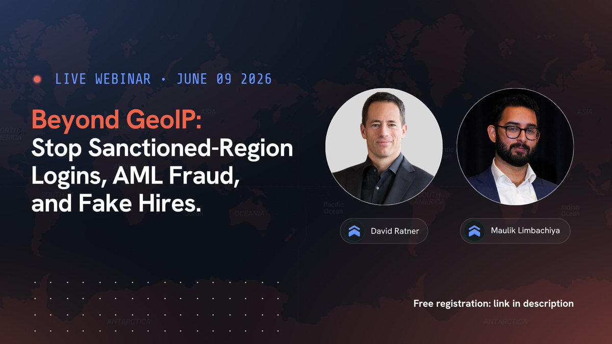 silentpush's tweet photo. REGISTER for our ‘Beyond GeoIP’ webinar, June 9: https://t.co/pmX9DRHJBf
Discover the true origin behind the connection.
#trafficorigin #kye #kyc #dprk #preemptivecyberdefense https://t.co/IJ9sLvd6q7