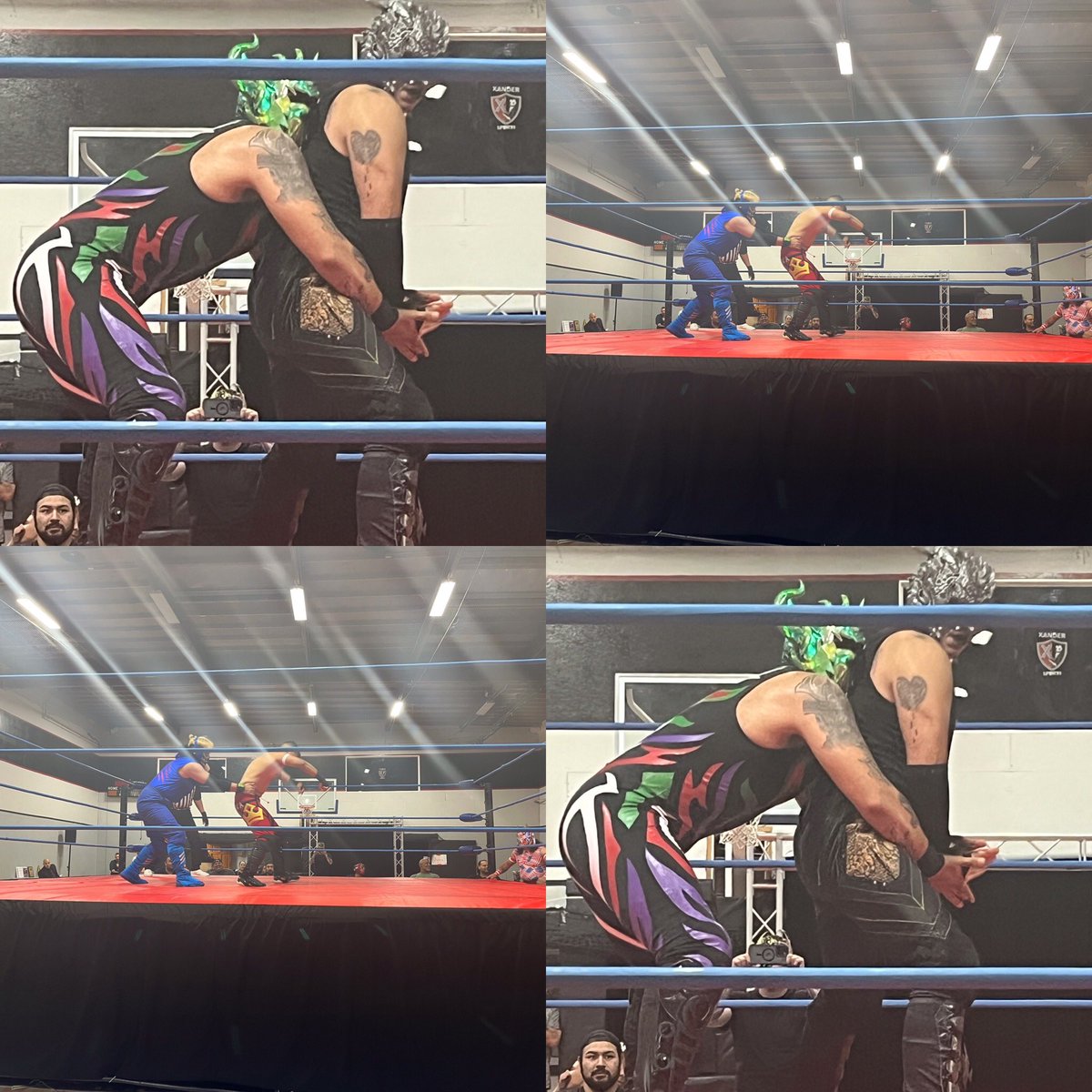 WRESTLINGCALI's tweet photo. pic of @DojoInoki show #lucha #prowrestling #lacounty #carson #wwe #luchalibre #aew #tna #prowrester #wrestlingcommunity #la #xandersportsarena #xander #puroresu #wcw #ecw https://t.co/mO2ElPRnq2