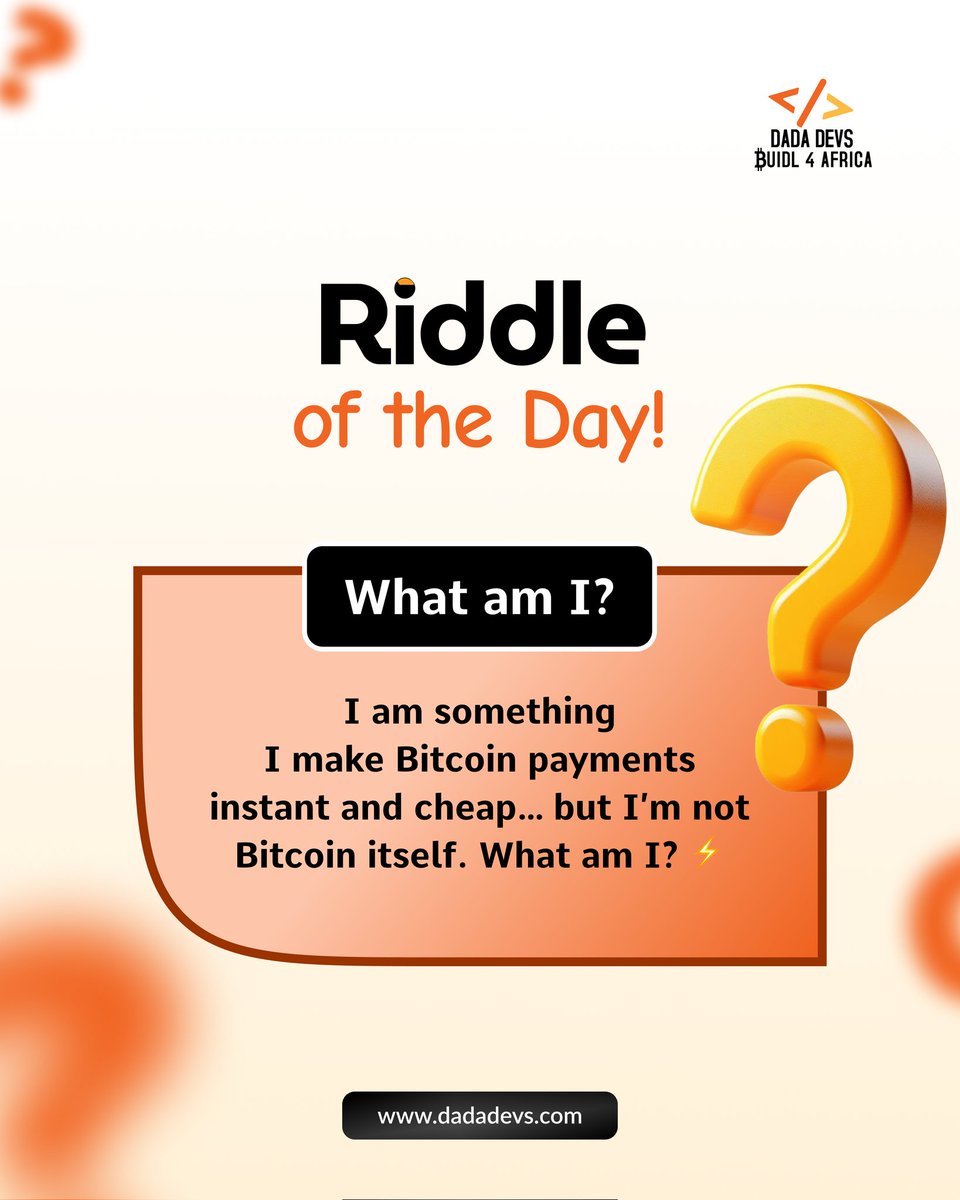 DadaDevs's tweet photo. How much do you know about Bitcoin?

Let’s see who gets this one right. 

Drop your answers in the comments and don’t cheat.

And if you’re an African female developer looking to start building on Bitcoin, the waitlist for Cohort 5 of Dada Devs is now open. 

Use the link below to join. 

Link to waitlist: https://t.co/twJhGv5b9k

#DadaDevs #BuildOnBitcoin #WomenInTech #BitcoinDevelopers #OpenSource
