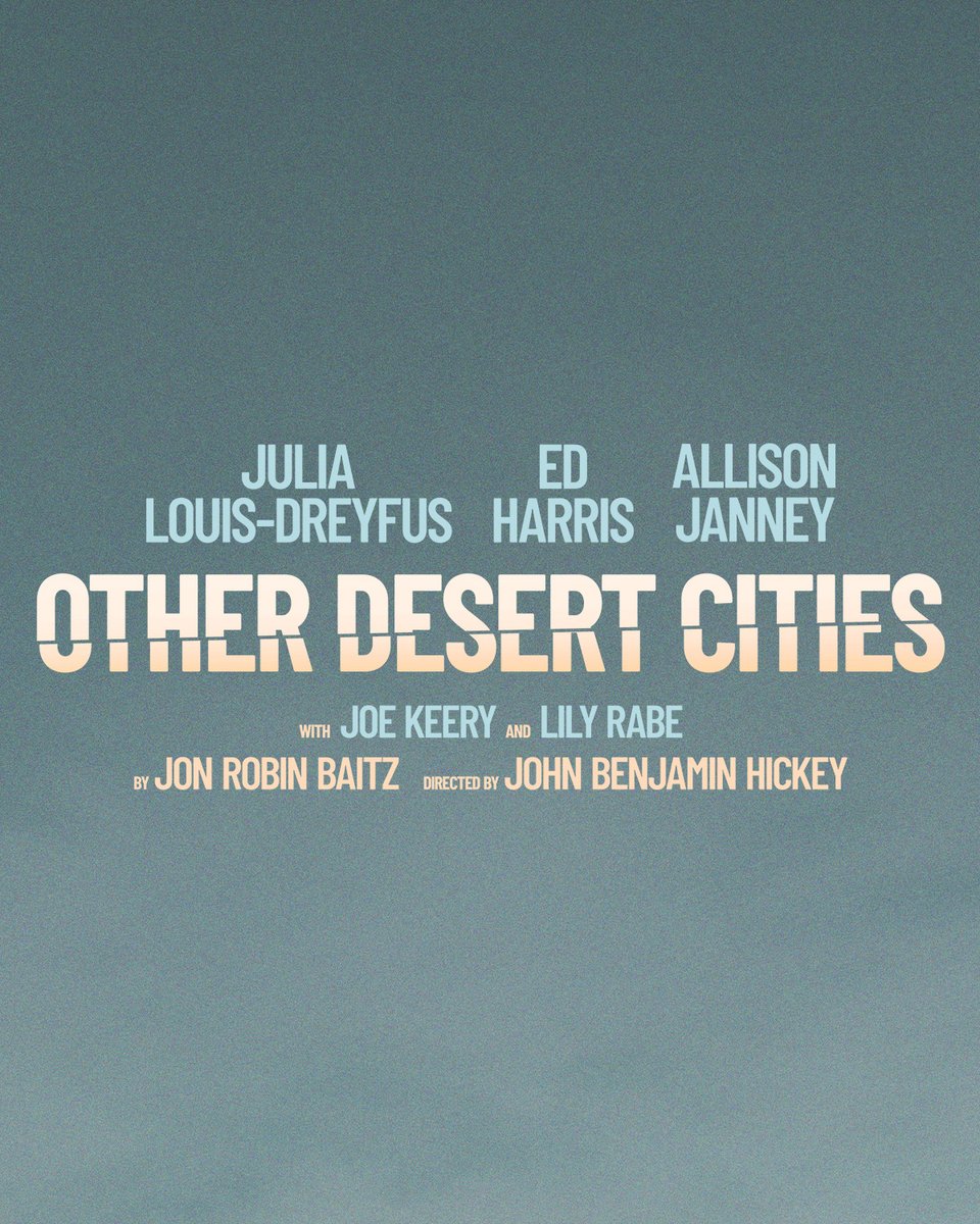 Citiesbway's tweet photo. The secret is out. 

Other Desert Cities is now on sale. 

Book now for this fall. https://t.co/gqvz76MUwl