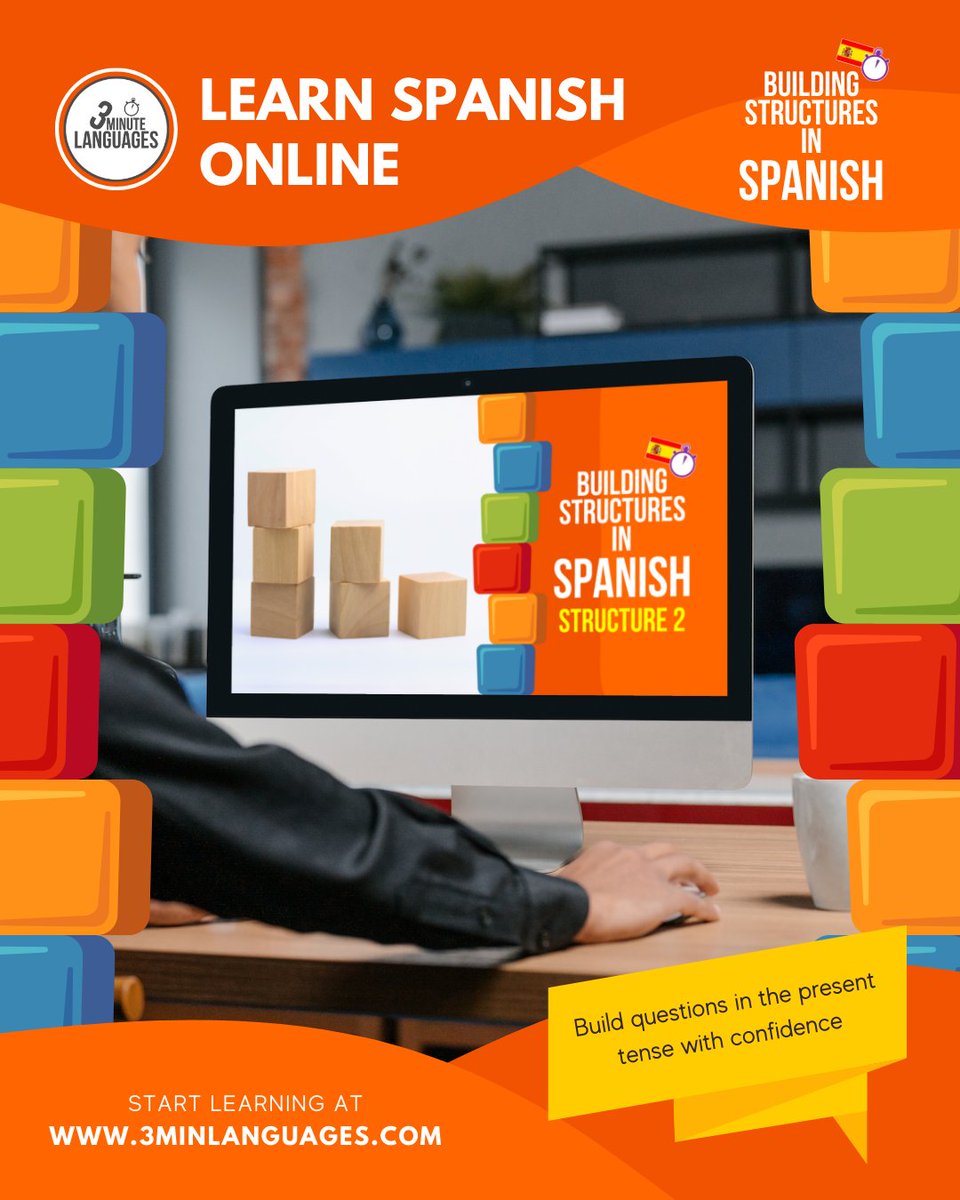 3MLanguages's tweet photo. Hola 🙂🇪🇸

Build real sentences with my Building Structures in Spanish – Structure 2. Learn the “question word + present tense” pattern to ask natural questions. 

Start here 👉 https://t.co/GEoHw7kfM3 

Find all my Spanish courses here: https://t.co/p9wRcGAlAo https://t.co/gUTd4MmLA6