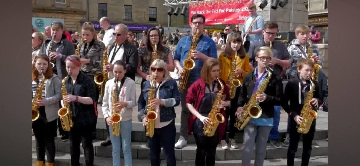 LNPPromotions's tweet photo. Paisley, we’re going BIG. 🎷In April 2027, @GR802027 will bring thousands of people to Paisley for a week of live music, community events &amp; 2,000 sax players in a world record attempt - let’s make something special happen for Paisley together👉 https://t.co/a08jeyJ4y7 https://t.co/GZfLX06NJu