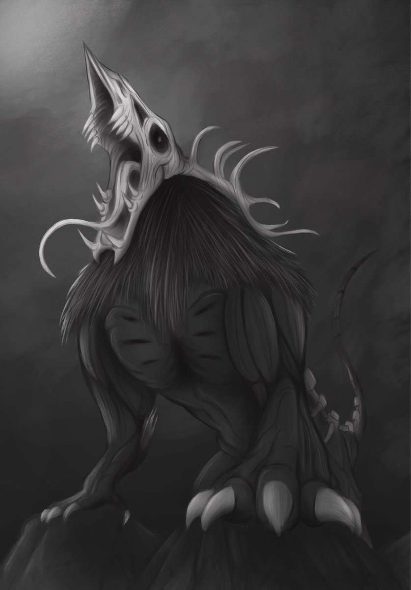 VolatileArts's tweet photo. Old Wendigo sketch I made in 2021 https://t.co/GeB7kfk5gC