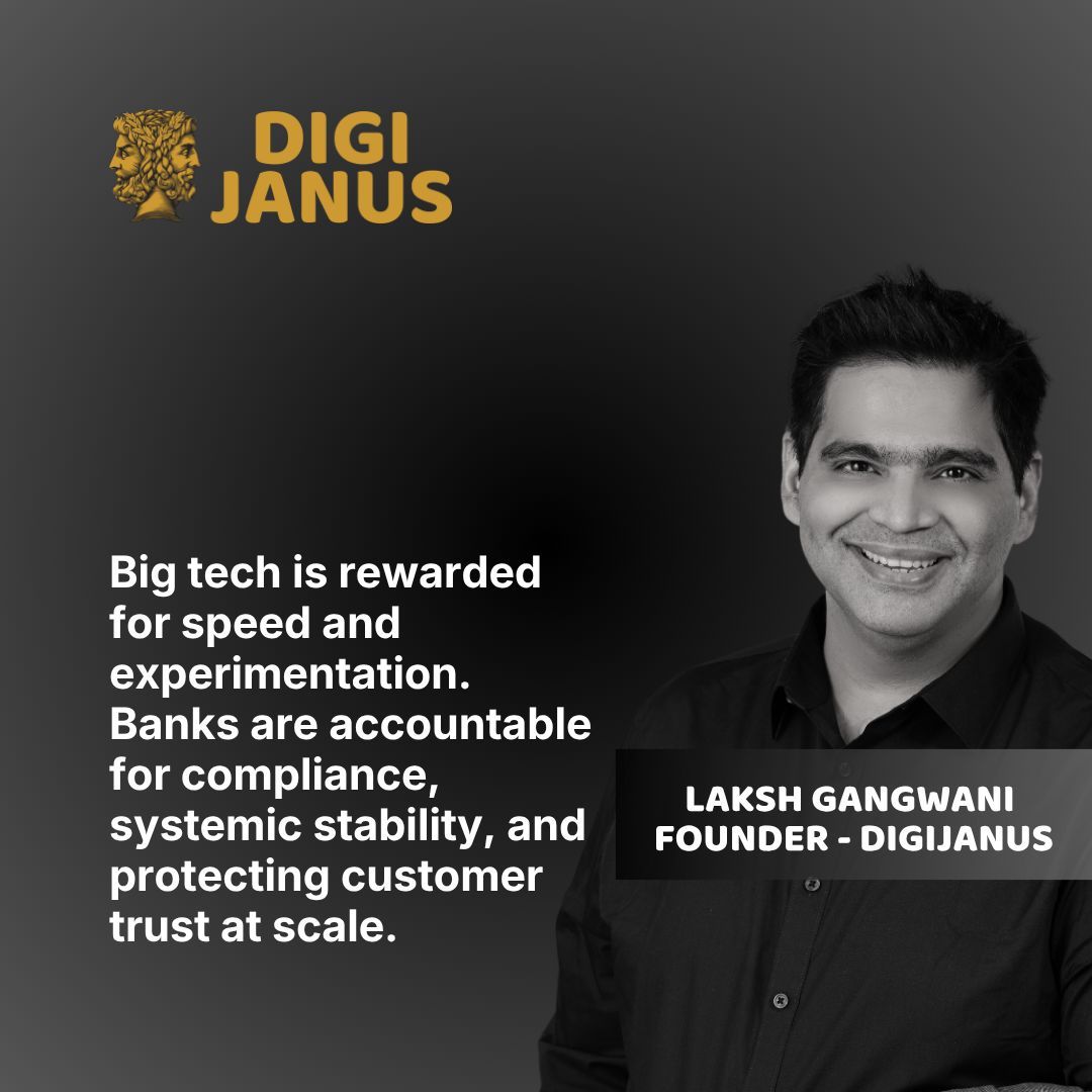 DigiJanus's tweet photo. Banks shouldn't be benchmarked against big tech on speed of innovation.

They're solving different problems.

Big tech is rewarded for moving fast.

Banks are responsible for balancing innovation, compliance, risk, and customer protection.

Innovation isn't about speed.

It's about calibration.

#Banking #Innovation #Finance #Fintech #digijanus