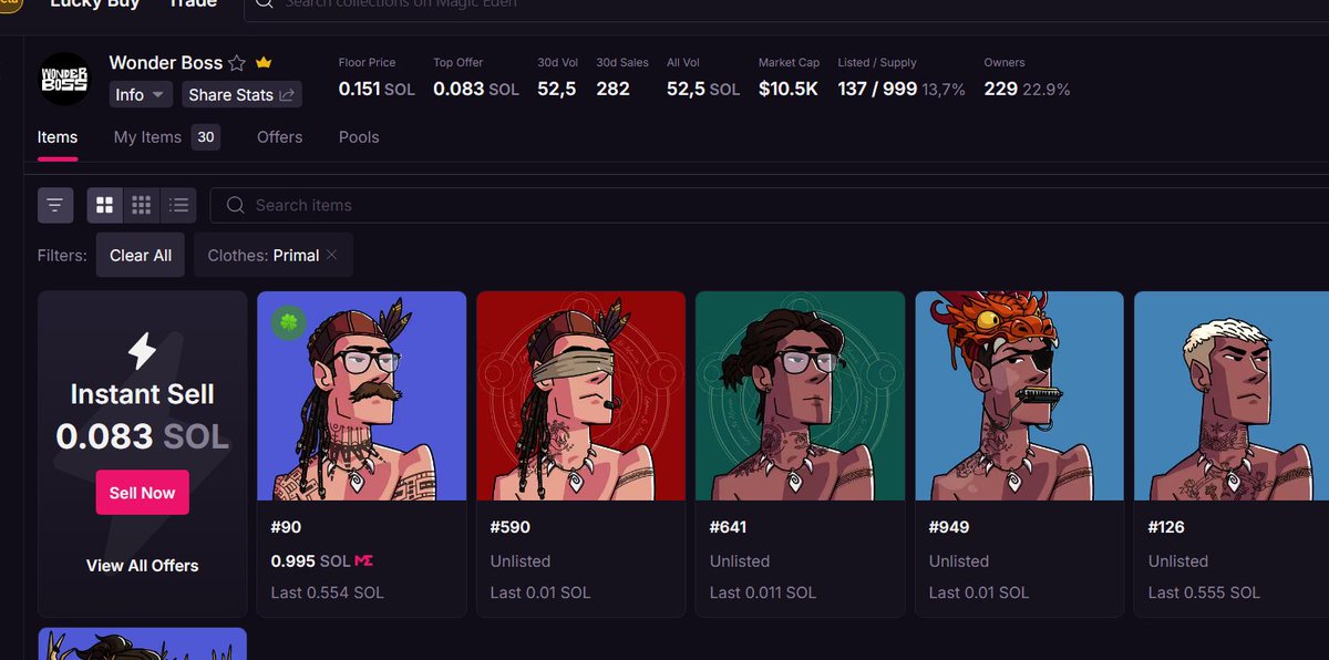 wonderbossnft's tweet photo. @cryptobrotato @DegenApeAcademy @BoredApeSolClub @okaybears @GalacticGeckoSG Be quick boss! https://t.co/uIF6XMn9O8