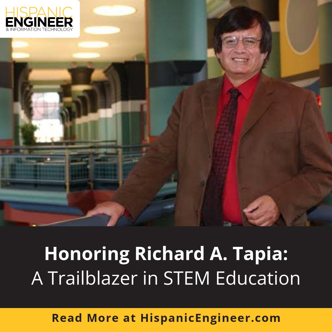 Hispaniceng's tweet photo. Richard A. Tapia’s passing marks the loss of a STEM pioneer whose brilliance in computational mathematics and lifelong commitment to opening doors for students will continue to shape generations. #STEM #Legacy #Engineering

Read more at https://t.co/YWVdN8xuMB https://t.co/TQYASmQqJf