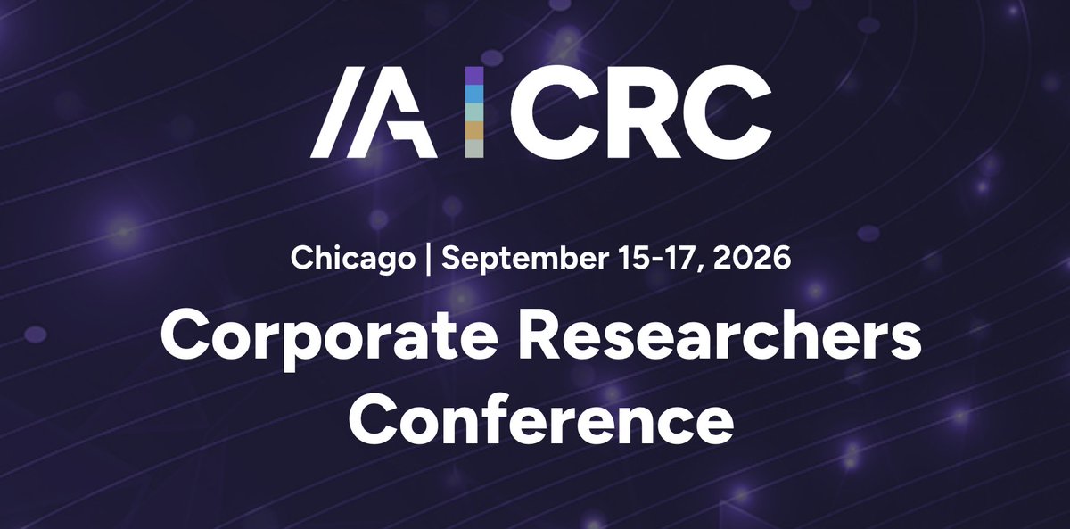 MRII_Learn's tweet photo. Insights Association's Corporate Researchers Conference (CRC) is back!

Top brand-side voices. Bold keynotes. Real frameworks. And post-session excursions that actually make networking fun.

Register by June 15 for the lowest rate: https://t.co/LfgKCZaFcS https://t.co/fzXM922ba2