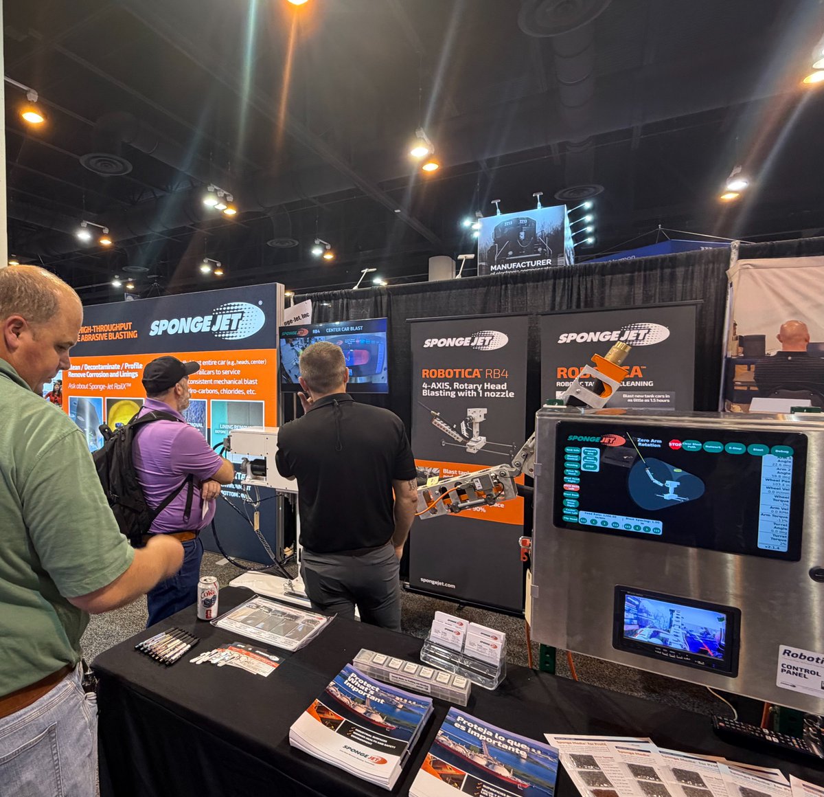 spongejet's tweet photo. Sponge-Jet reps are heading to some industry events!
This week, you'll find reps at MegaRust and Railway Interchange. Next week, you'll find them at the EPRI Balance of Plant Corrosion and Heat Transfer Conference.
Be sure to connect with our team to learn more about Sponge-Jet! https://t.co/UUC4mnrOMK