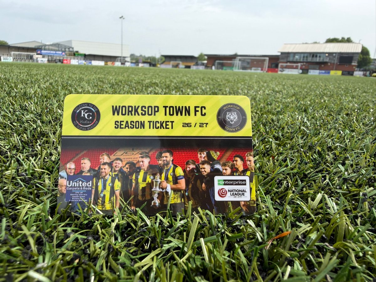 worksoptownfc's tweet photo. 🎟️ This weekend is your first chance to secure your Season Ticket for the 2026/27 campaign!

⏰ Season Tickets will be available from 9:00am - 12:30pm on both Saturday and Sunday in the clubhouse.

Make sure you're there to guarantee your place and back the Tigers!

#UTT 🐯 https://t.co/eArU446wjd