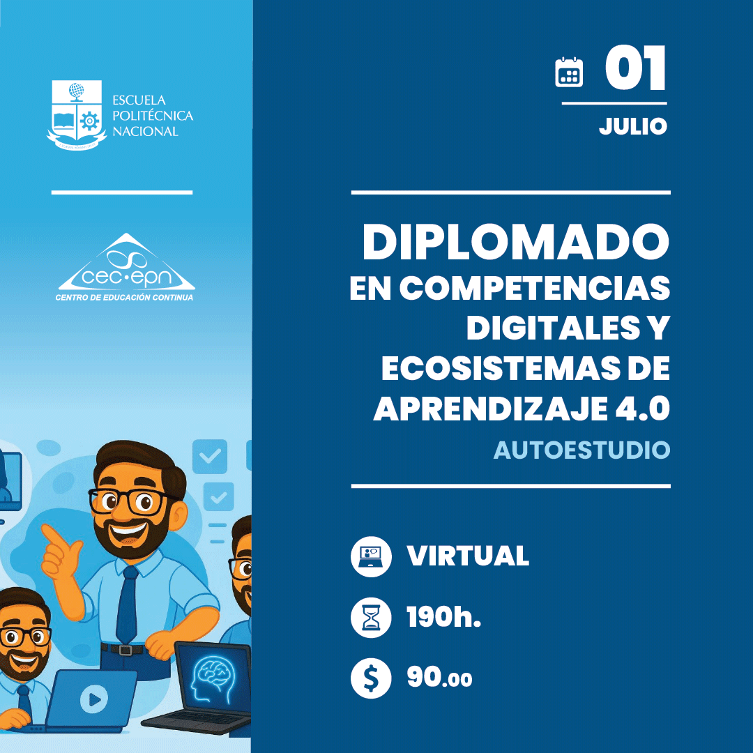 CEC_EPN2014's tweet photo. #DiplomadosCEC Los Diplomados del CEC-EPN son la respuesta para actualizar tus competencias técnica. Da el siguiente gran paso en tu carrera. ¡Matrículas abiertas! #CECEPN. 🚀

Matrículas del 25 de mayo al 24 de junio, 2026
Más información: https://t.co/8s6oHRANLx https://t.co/uUUINBPuI8