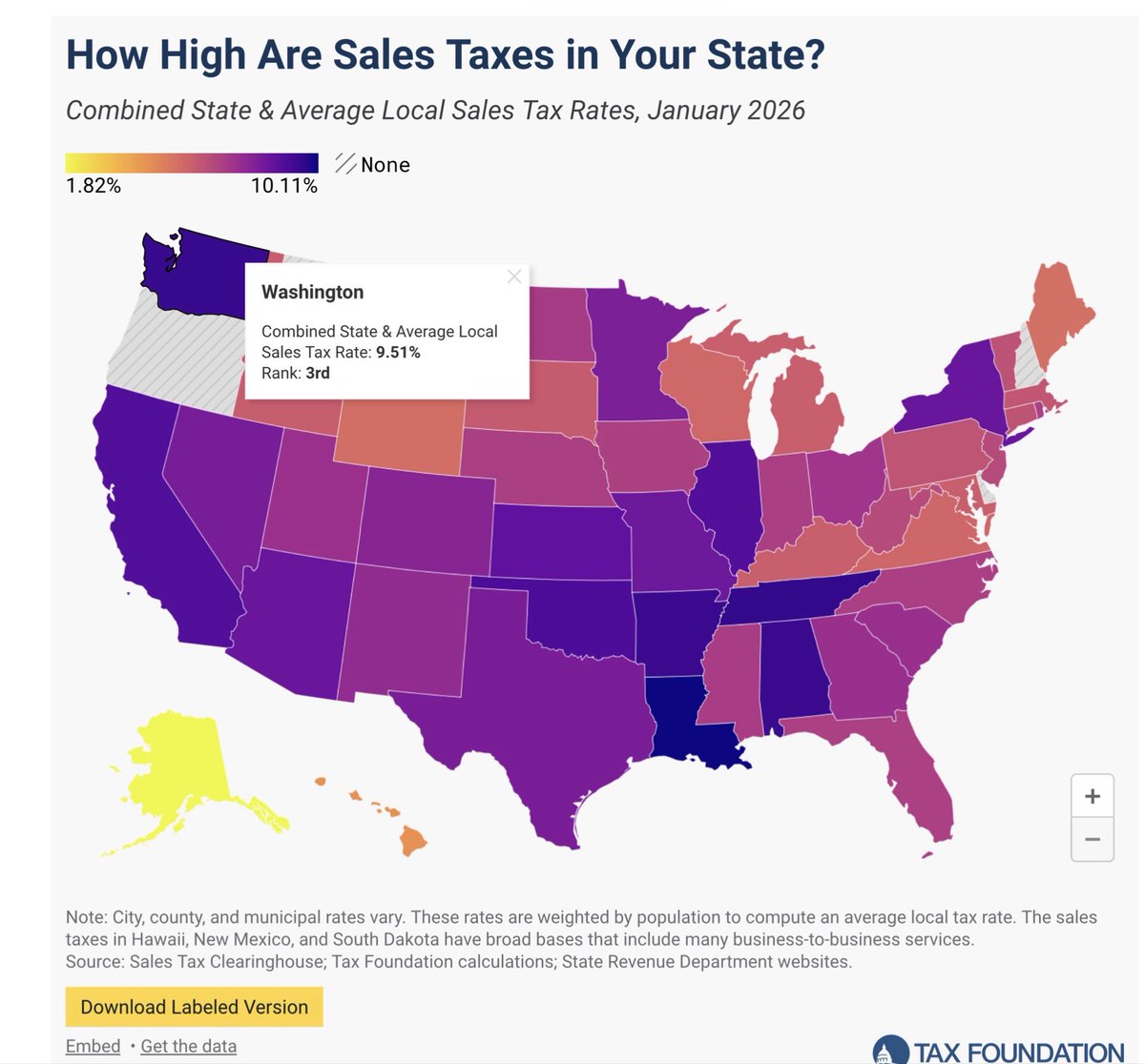 bkheywood's tweet photo. dang it, we only have the 3rd highest average sales tax in the nation,  I am sure Olympia will fix this within the next session.. https://t.co/PtLAsuL9uL